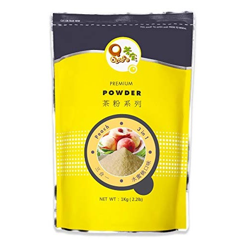 Qbubble Tea Powder, Peach, 2.2 Pound
