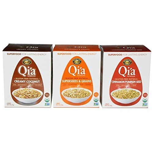 Qia Superfood Gluten Free Oatmeal Variety Pack Of 3