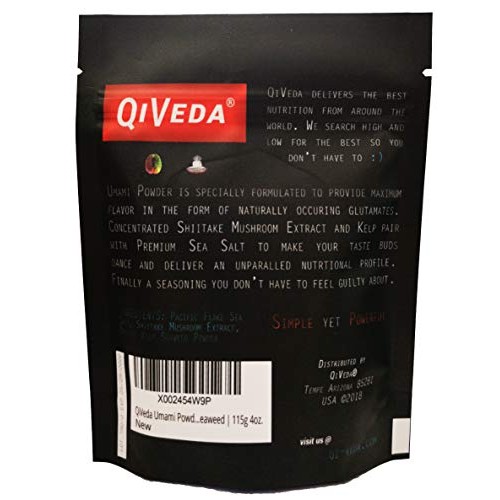 Qiveda Umami Powder | Sea Salt, Shiitake Mushroom, Seaweed | Ama