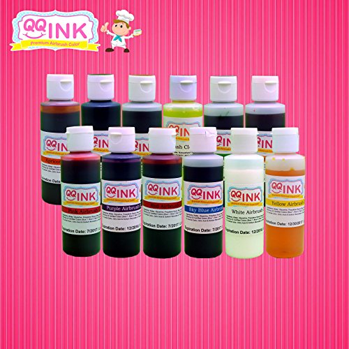 Qqink - 4.5 Oz Airbrush Food Color Combo