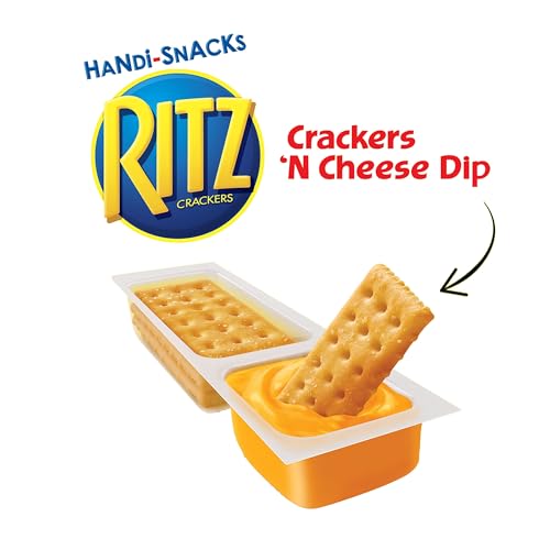 RITZ Handi-Snacks Crackers and Cheese Dip Snack Packs, 0.95 oz P...