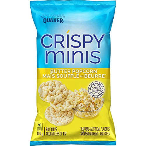 Quaker Crispy Minis Butter Popcorn 100G/3.5 Oz., 12Pk {Importe