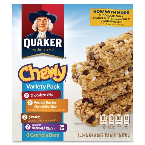 Chewy Granola Bars, Variety Pack, 6.7Oz., 8/Bx, Assorted, Sold A