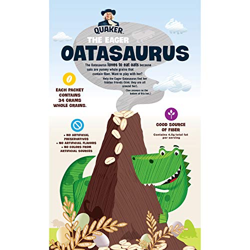 Quaker, Instant Oatmeal, Dinosaur Eggs Brown Sugar, 8 Ct, 14.1 Oz