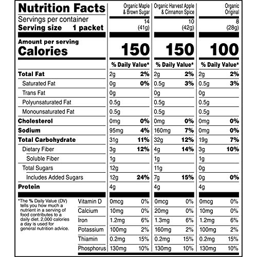 Quaker Instant Oatmeal, Usda Organic, Non-Gmo Project Verified,