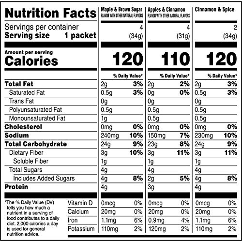 Quaker, Instant Oatmeal, Variety Pack, 10 Ct