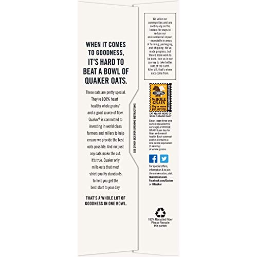 Quaker, Instant Oatmeal, Variety Pack, 10 Ct