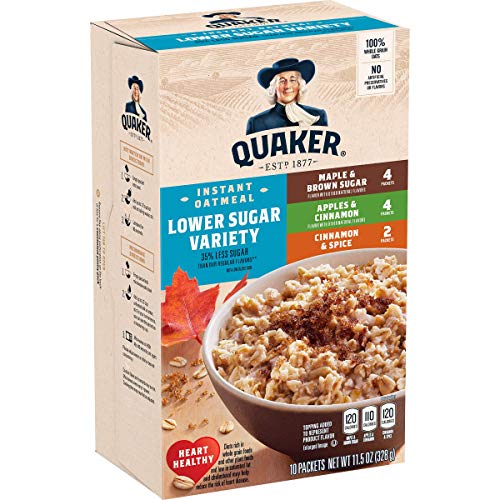 Quaker, Instant Oatmeal, Variety Pack, 10 Ct