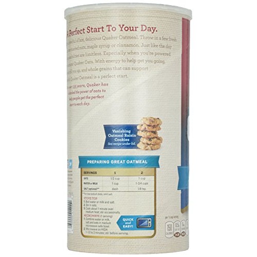Quaker, Quick 1 Minute Whole Grain Oats, 42 Oz