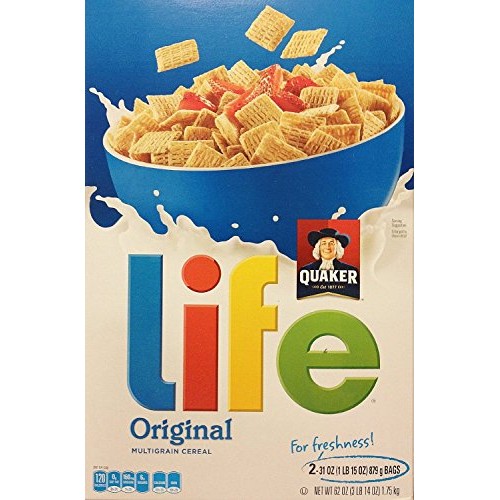 Quaker Life Cereal Whole Grain Quaker Oats Cereal 9Lb 32Oz3 Pack