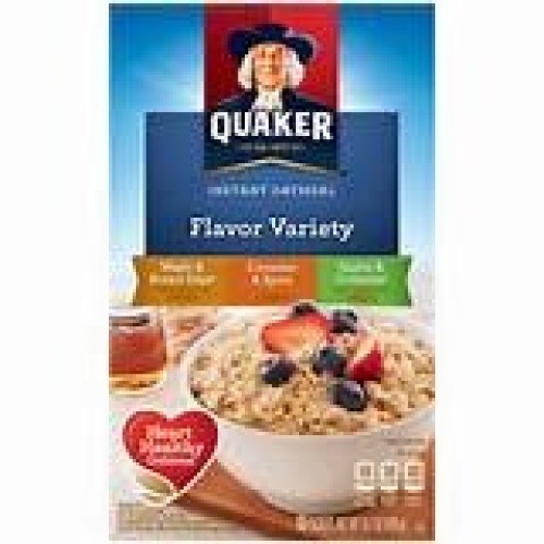 Quaker Lower Sugar Instant Oatmeal Variety Pack, 10 Packets/Box