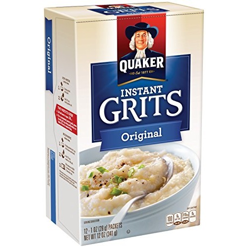 Quaker Instant Grits Cheese Lovers, Variety Pack, 12 Packets