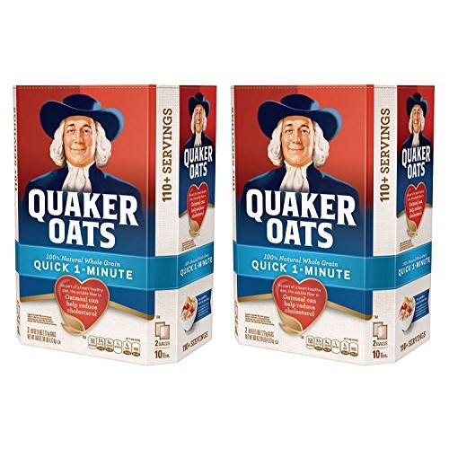 Quaker Oats 100% Whole Grain Quick 1-Minute Oatmeal Instant Oatm