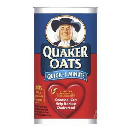 Quaker Oats Quick 1-Minute 100% Natural Whole Grain 42Oz - Qua