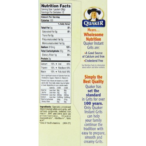 Quaker Instant Grits 340 G Pack Of 2