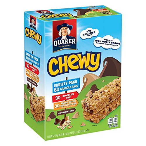 Quaker Chewy Granola Bars, Variety Pack 60 Ct.