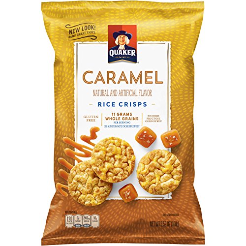 Quaker Rice Cake Caramel Corn, 3.52 Oz Bag