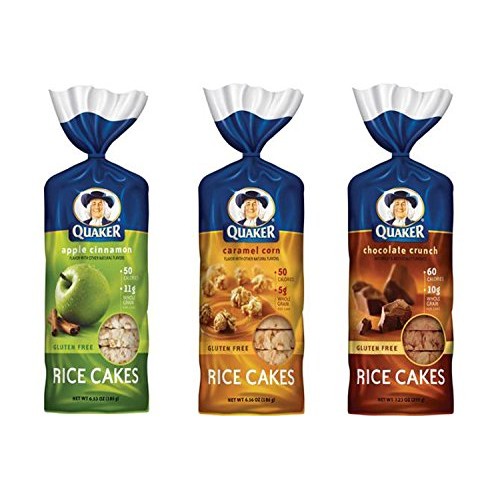 Quaker Rice Cakes Variety Bundle - Pack Of 3 Flavors, Chocolate