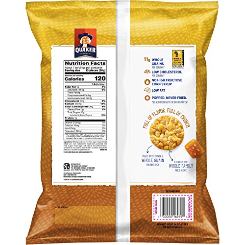 Quaker Rice Crisps, Caramel Corn, 7.04 Oz Bag