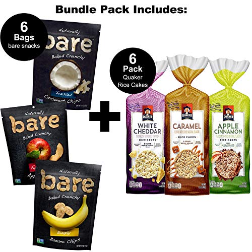 Bare Baked Crunchy Apple Chips, Banana Chips, And Coconut Chips,