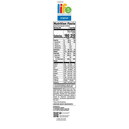 Life Breakfast Cereal, Original, 13Oz Boxes 3 Pack