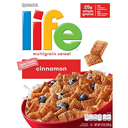 Life Multigrain Cereal, Cinnamon, 13-Ounce Boxes Pack Of 4