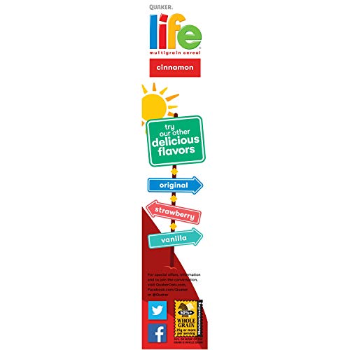 Life Multigrain Cereal, Cinnamon, 13-Ounce Boxes Pack Of 4