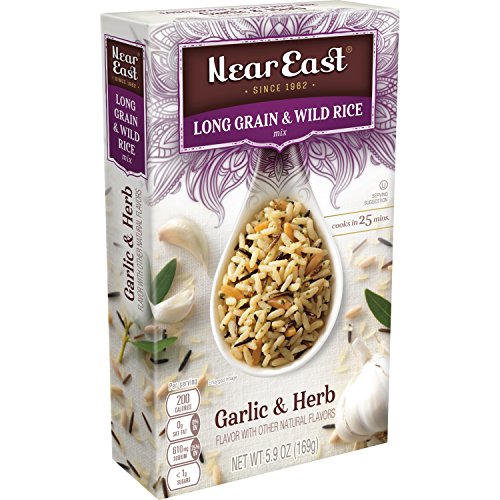 Near East Long Grain & Wild Rice Mix, Garlic & Herb 5.9oz Pack ...