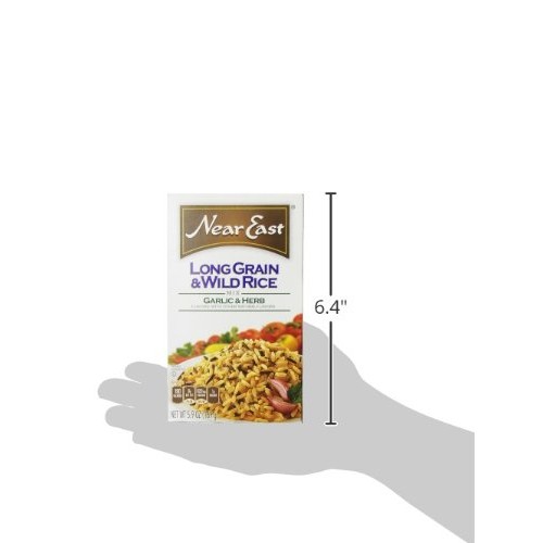 Near East Long Grain & Wild Rice Mix, Garlic & Herb 5.9oz Pack ...