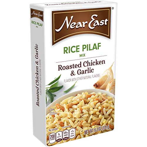 Near East Rice Pilaf Mix, Roasted Chicken & Garlic, 6.3oz Boxes ...