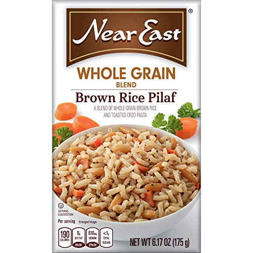 Near East Whole Grain Blends, Brown Rice Pilaf, 6.17Oz Pack Of