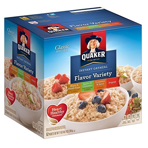 Quaker Instant Oatmeal Variety Pack - 52 Ct Now With Twice More