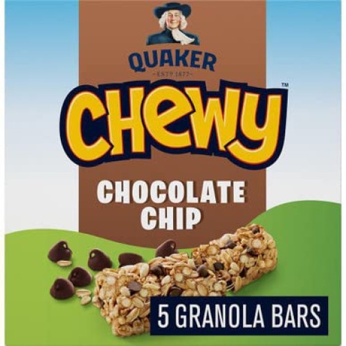 Quaker Chewy Chocolate Chip Granola Bars, 120g/4.2 oz, Box {Impo...