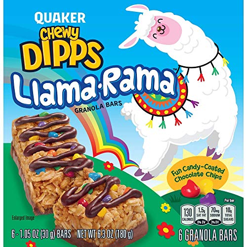 Quaker Chewy Dipps Llama Rama Granola Bars - 6Ct Pack Of 4