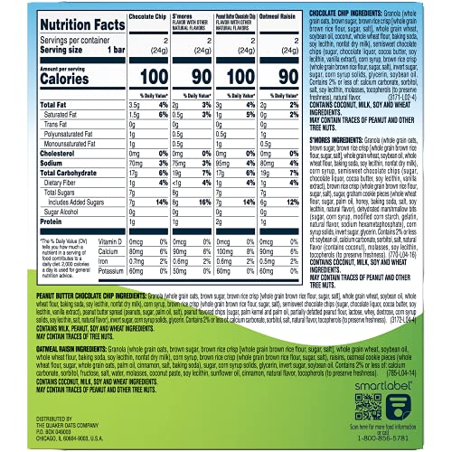 Quaker Chewy Granola Bars Variety Pack, .84Oz 8 Count, 6.7Oz