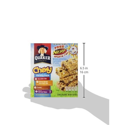 Quaker Chewy Granola Bars Variety Pack, .84Oz 8 Count, 6.7Oz
