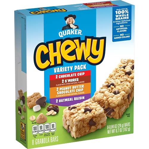 Quaker Chewy Granola Bars Variety Pack, .84Oz 8 Count, 6.7Oz