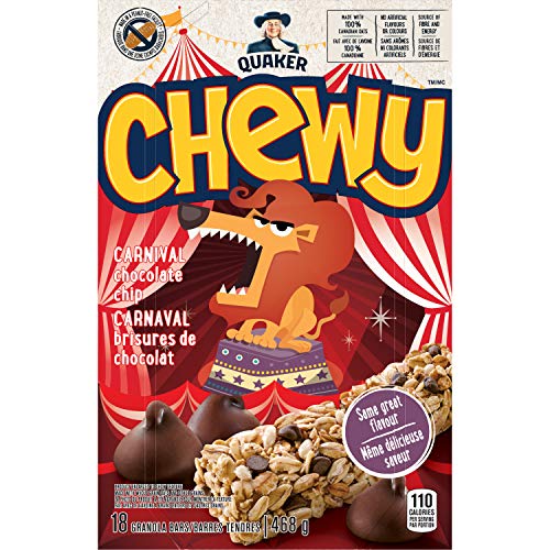 Quaker Chewy Quaker Chewy Chocolate Chip Granola Bars, 18-Count,...