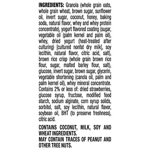 Quaker Chewy Yogurt Granola Bar, Strawberry 5 Count Pack of 1