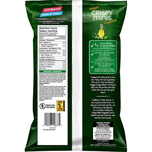 Quaker Crispy Minis Veggie Italian Herb &Amp; Olive Oil Multigrain C