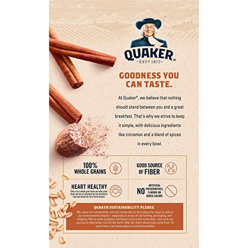 Quaker, Instant Oatmeal, Cinnamon And Spice, 10 Ct