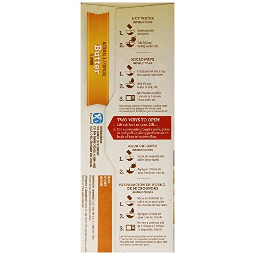 Quaker Instant Grits, Butter, 12 Ounce