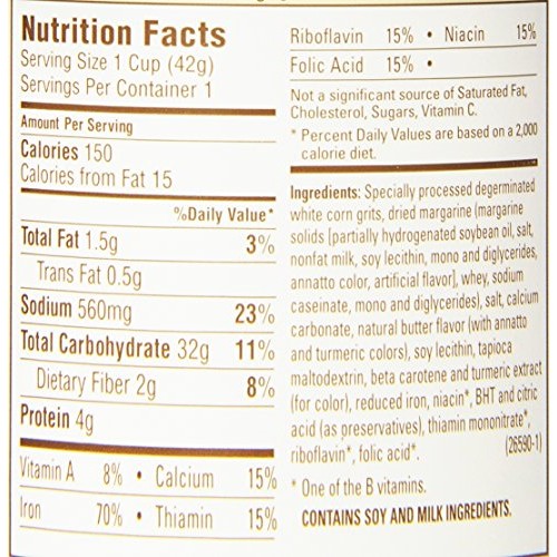 Quaker Instant Grits, Butter Flavor, Breakfast Cereal Pack Of 12