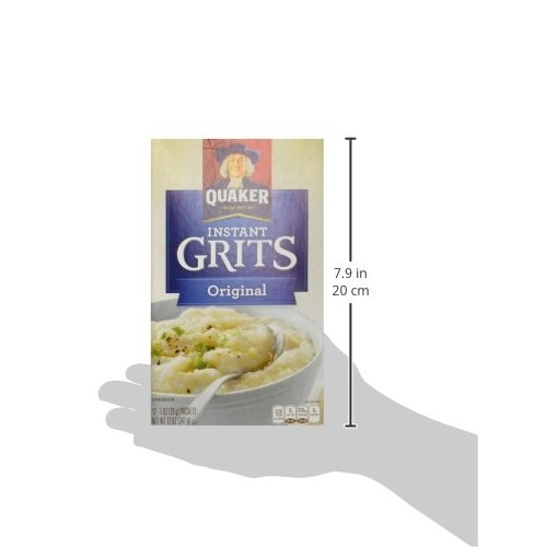 Quaker, Instant Grits, Original, 12 Count, 12Oz Box Pack Of 6 Quaker, Instant Grits, Original, 12 Count, 12Oz Box Pack Of 6