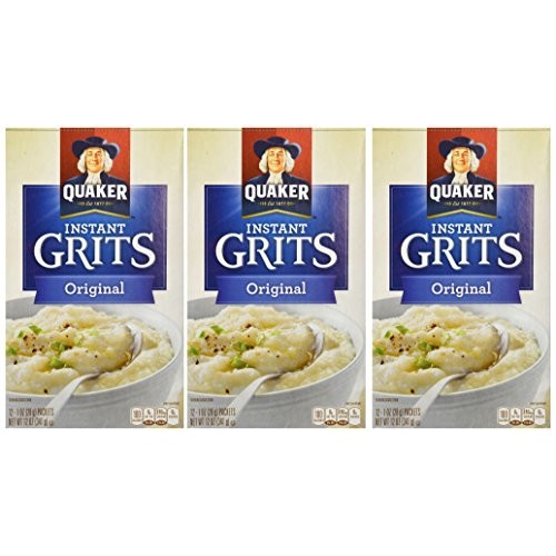 Quaker, Instant Grits, Original, 12 Count, 12Oz Box Pack Of 3