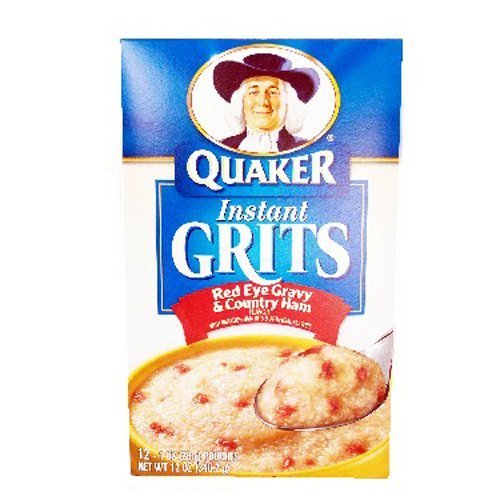 Quaker Instant Grits Red Eye Gravy &Amp; Ham 12 Oz - 6 Unit Pack