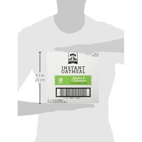 Quaker Instant Oatmeal, Apples &Amp; Cinnamon, Individual Packets 4