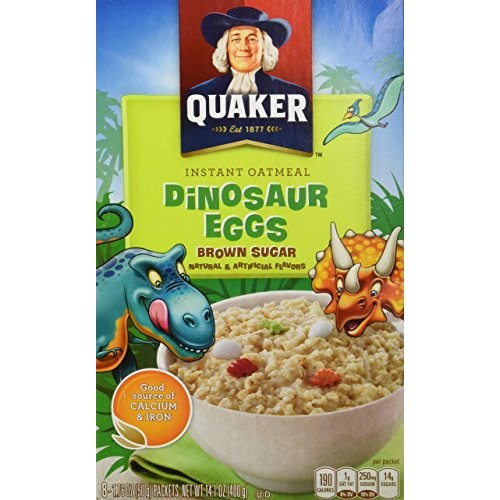 Quaker Instant Oatmeal Dinosaur Eggs