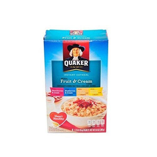 Quaker Instant Oatmeal Fruit and Cream 81.23 Oz Packs (2