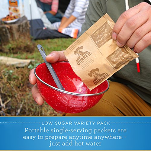 Quaker Instant Oatmeal Lower Sugar, Flavor Variety Pack, 10 Coun